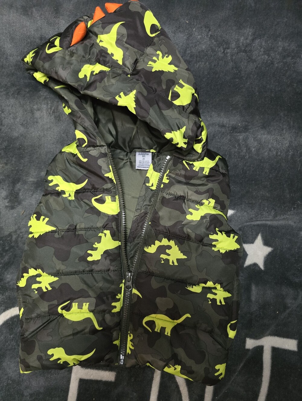 Dinosaur Puffer Vest